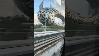 Dubai Metro Views are Unreal. ✨ 🤯 #dubai #travel #اكسبلور #shorts