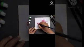Pink Rose Acrylic Painting/#Shorts