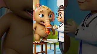 Oh no! The elephant got a boo-boo on his trunk! 🐘 Boo Boo | Elephant Song | Doctor Song for Kids