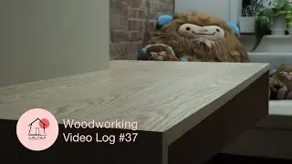 TETOME HOUSE - Furniture Maker Weekly Vlog - Custom Ash Waterfall Desk Installation