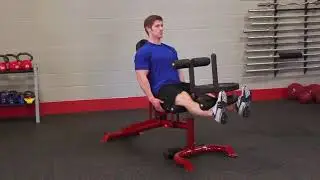 Leg Extension on GFID100 Bench + GLDA3 Leg Developer (BodySolid.com)