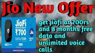 Jio New offer get jiofi at 700rs effective price
