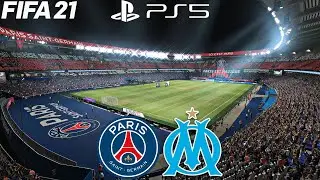 (PS5) FIFA 21 Paris Saint-Germain vs Olympique de Marseille (4K HDR 60fps) Ligue 1 FULL HIGHLIGHTS