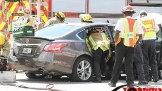 Multiple injuries in extrication crash at Ulmerton and Ridge Road