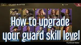 Guns of glory Update 4.7.1 upgrading your guard skill level