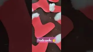 santa socks diy|| christmas special||#shorts #ytshorts #diy #craft #christmas #socks #viral #santa