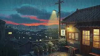 Rain Sounds and Lofi | Late Night Korean Ambience for Work and Concentration 😌