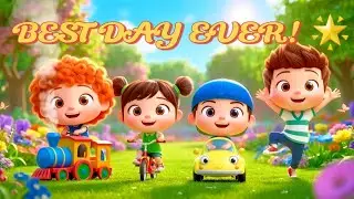 Best Day Ever! Fun Kids Cartoon Dance, Park Play & Cute Adventures 🌈🎉