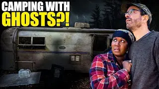 We Swapped Van Life for an OLD HAUNTED Trailer?! (Surviving a Night at The Conjuring House)