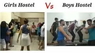 Girls Hostel Vs Boys Hostel Dance 🤣 @funnymemes