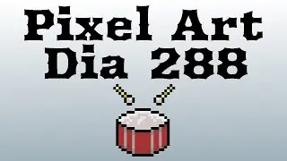 Dia 288 Pixel Art - Tambor instrumento