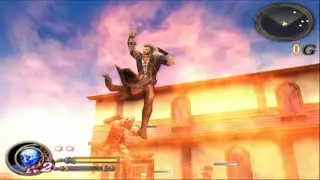 GOD HAND: UNDISPUTED - FLAMMING EFFECT ON DEFAULT AIR ATTACK !!