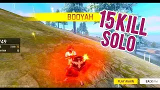 15 kill solo rank match gameplay || MS ff 🔥🔥❤️🥰