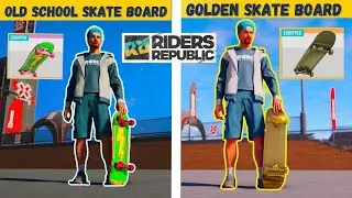 How to UNLOCK Old School SKATE BOARD & GOLDEN SKATEBOARD | Controller CAM Tutorial | Riders Republic