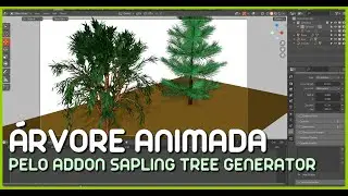 &Aacute;RVORE ANIMADA PELO ADDON SAPLING TREE GENERATOR