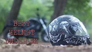 Best Helmet Under 5K | SMK Twister Skull Helmet Overview | How To Remove Visor & Padding |