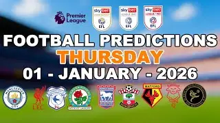 FOOTBALL PREDICTIONS TODAY 01 JANUARY | PREMIER LEAGUE | EFL CHAMPIONSHIP | LEAGUE ONE |BETTING TIPS