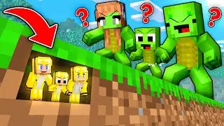 JJ GOLD Family Use TINY MOD to Prank Mikey in Minecraft Maizen !