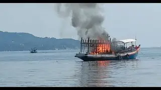 Thailand's 'Death Island' Boating Disaster: Tourist feared dead after fiery capsizing