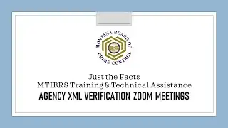 Just the Facts | Agency XML Verification Zoom Meetings