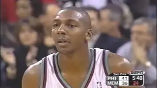 Wesley Person Grizzlies 12pts (4/7 3PT) vs 76ers (2002)