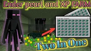 Simple enderman XP farm And ender pearl farm || Bedrock/Pocket edition🔥//#minecraft #trending #viral