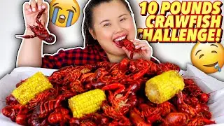 10 POUNDS OF CRAWFISH SEAFOOD BOIL MUKBANG 먹방 EATING SHOW!