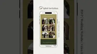 💚Vintage Green Digital Invitation | 2025 Wedding Website Design