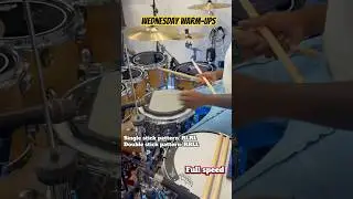 Great warm up for you hands! #challenge #drums #warm up #staysteady
