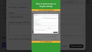 How to Send Invoice on Shopify Quickly #mavontheme #shorts
