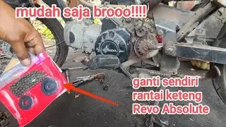 Cara mengganti rantai keteng Honda Revo Absolute