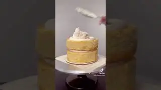 How to Frost and Cover a Cake with Fondant #Shorts