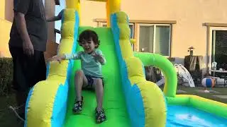 Review and unboxing of inflatable water slide
