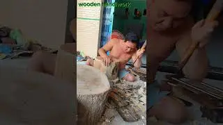 Crafting a Traditional Wooden Drum from Scratch 90 #shorts #crafting #traditionalcrafts #woodendrum