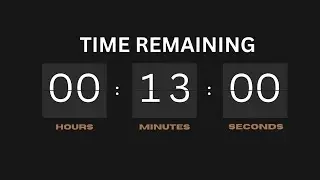 13 Minute Countdown Timer ⏳