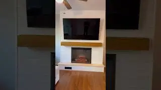 Fireplace build out for cozy home