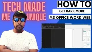 How to get dark mode in ms office word web | how to enable dark mode in microsoft office