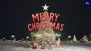 Christmas Greeting Card MOGRT ❄️ Premiere Pro Template