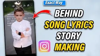 How to put song lyrics behind the picture on Instagram story 2026 |  Trending Insta Story Making