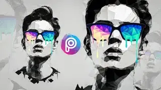 Low Poly/Geometric Effect : Picsart Photo Editing Tutorial - PicsArt Creativity 146