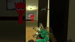 Physics Gun & Sprunki  Epic Room Exploration! #sprunki #shorts