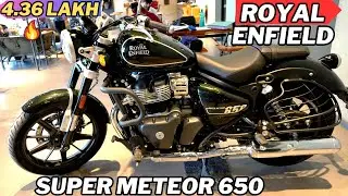 2023 Royal Enfield Super Meteor 650 Astral Green Detail Review✅👌Perfect Cruiser Bike🏍|On Road Price