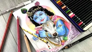 Krishna Drawing | Kanha💙 | Timelapse | Artdraw