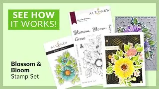 Beautiful Blossom & Bloom Floral Stamp Set for Paper Crafting