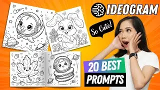 20 IDEOGRAM Prompts You NEED for Kawaii Coloring