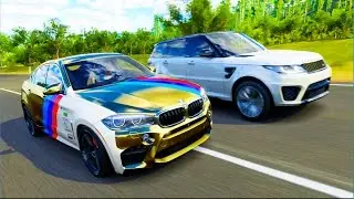 BMW X6M 900 hp VS Range Rover Sport - FORZA HORIZONE 3