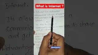 What is Internet ? Short Definition of Internet #internet #internetbasics  #shorts