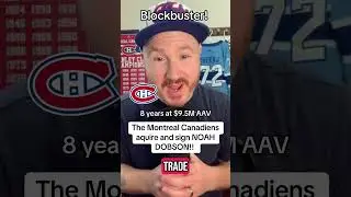 Montreal Canadiens trade Noah Dobson!!