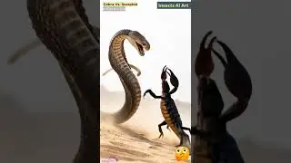 Scorpion and Cobra Fight Animation | Insects AI Art | 31