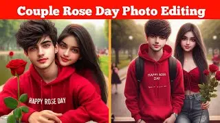 Couple Happy Rose Day Ai Photo Editing | Instagram Trending Couple Photo Editing